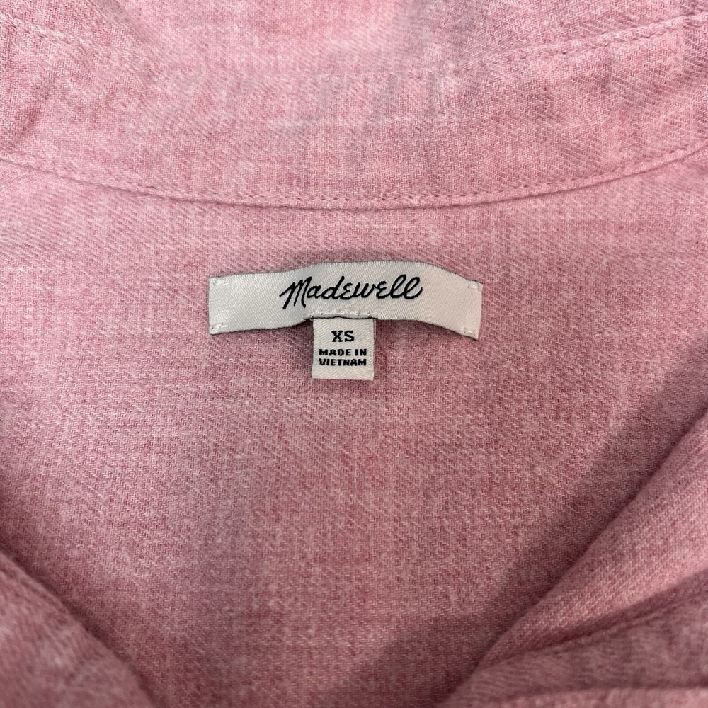 Madewell Womens XS Pink Tunic Back Button Up Classic Gorpcore Cabincore Cozy - Picture 5 of 12